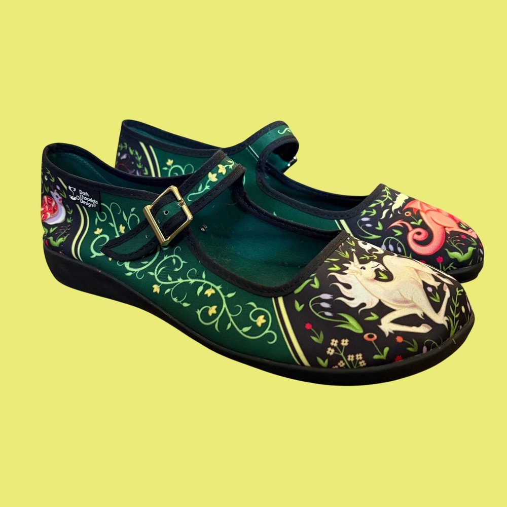 Hot Chocolate Design Chocolitas Medieval Whimsygoth Fairy Dragon Mary Jane Flats